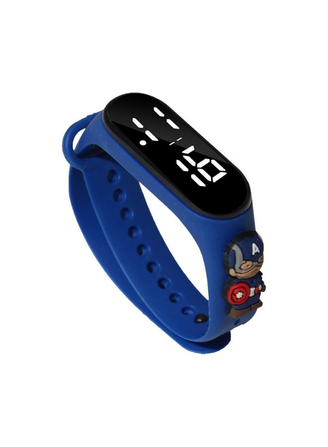 Free Air 6 Pcs Children's Cute Cartoon Waterproof Silicone Touch Watch - Image 3